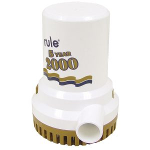 RULE 09 2000 GPH GOLD SERIES NON AUTOMATIC BILGE PUMP