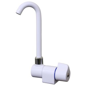 SCANDVIK 10182P TALL TAP W/ FOLDING SPOUT - WHITE POWDERCOAT