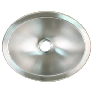 SCANDVIK 10281 BRUSHED SS OVAL SINK - 13.25 INCH X 10.5 INCH