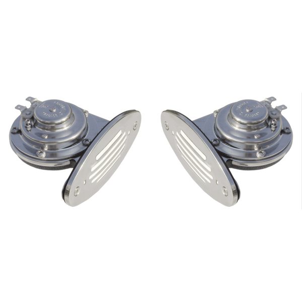 SCHMITT & ONGARO 10055 ONGARO MINI DUAL DROP-IN HORN WITH SS GRILLS HIGH & LOW PITCH