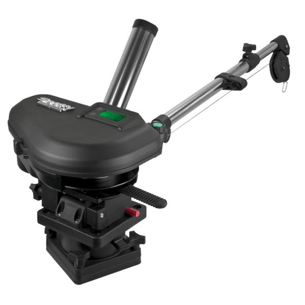 SCOTTY 2106 HP DEPTHPOWER ELECTRIC DOWNRIGGER 60 SS TELESCOPING BOOM WITH SWIVEL BASE - SINGLE ROD HOLDER
