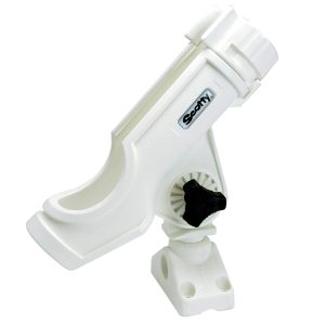 SCOTTY 230-WH POWERLOCK ROD HOLDER WHITE WITH 241 SIDE/DECK MOUNT