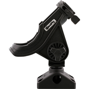 SCOTTY 280-BK Baitcast/Spin Rod Holder, Blk, Post Mnt