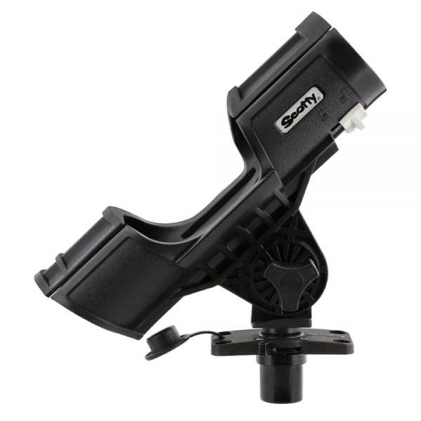 SCOTTY 401BK Orca Rod Holder with Locking Flush Deck Mount Black