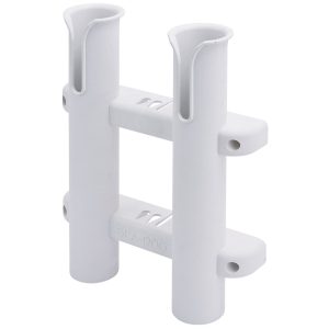 SEA-DOG 325028-1 TWO POLE SIDE MOUNT ROD STORAGE RACK - WHITE