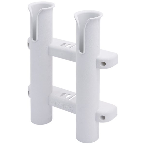 SEA-DOG 325028-1 TWO POLE SIDE MOUNT ROD STORAGE RACK - WHITE