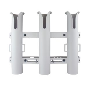 SEA-DOG 325032-1 TRIPLE THREAT 3 POLE ROD HOLDER WHITE