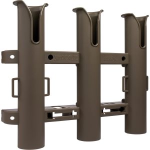 SEA-DOG 325034-1 TRIPLE THREAT 3 POLE ROD HOLDER FLAT DARK EARTH