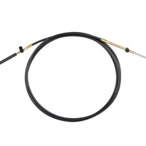 SEASTAR CCX17946 CONTROL CABLE ASSY. MERC XTREME 46, Replacement For The Mercury 600A Style Control Cable On Mercury/ MerCruiser/ Mariner And Force Engines; 46 Foot Length; Black; Stainless Steel; With 2 Eyelet