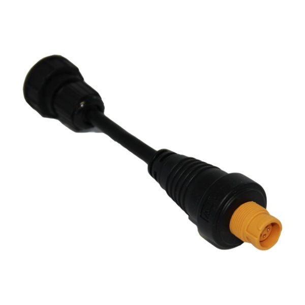 SIMRAD 000-10438-001 ETNERNET ADPTRJ45 MALE-YELLOW FEM, Fits HD Radar Processor; 5-Pin Connector; 6 Inch Length; Black; With RJ45 Male to 5 Pin Yellow Female Plug