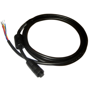 SIMRAD 000-128001 Power Cable:(4 Pin Conn. to 4 Bare Wires for Power in, Power Control Bus and External Alarm) 2 m (6.5 ft)