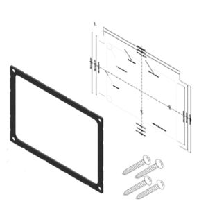SIMRAD 000-13699-001 DASH MOUNT KIT GO9 XSE/VULCAN 9, For Use With Vulcan 9/ GO9 Multi-Function Displays; Black; Single; With Screws