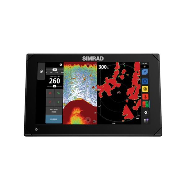 SIMRAD 000-15372001 NSX 3009 - Chartplotter Fish Finder with HDI Transducer and C-MAP Discover X Charts, Black