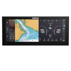 SIMRAD 000-16213-001 NSX 3015UW AI3-IN-1 AMER, 15 Inch Display; 1920 x 720 Pixels Resolution; Multi-Touchscreen Interface; 15.55 Inch Width x 3.48 Inch Depth x 6.71 Inch Height; IPX6/ IPX7 Rating Waterproof; For Use With NMEA 2000 Compatible