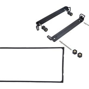 SIMRAD 000-16219-001 NSX 3012UW REAR MOUNT KIT, Use To Mount 12 Inch NSX Ultrawide Multi-Function Display; Black; Rear Mount Bracket; With 2 Threaded Studs/ 8 Thumb Nuts/ Foam Gasket