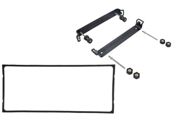 SIMRAD 000-16219-001 NSX 3012UW REAR MOUNT KIT, Use To Mount 12 Inch NSX Ultrawide Multi-Function Display; Black; Rear Mount Bracket; With 2 Threaded Studs/ 8 Thumb Nuts/ Foam Gasket