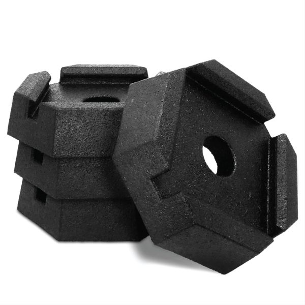SNAPPAD XTRSQSP4 Xtra RV Leveling Pads - Permanent Jack Stabilizers for RVs - 6 INCH Square Leveling Jack Pads for LCI Leveling System - Heavy Duty Replacement for Blocks - Made in The USA (Square 6 4-Pack)