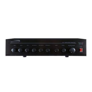 SPECO PMM60A 60W PA Mixer Power Amplifier w/ 6 Inputs