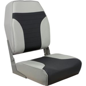 SPRINGFIELD 1040663 Gray/Charcoal Economy Folding High Back Chair