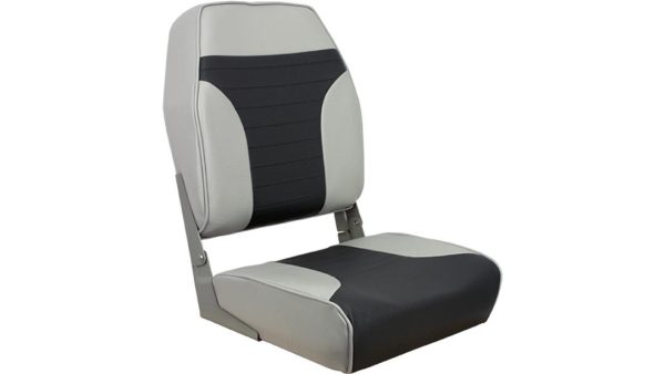 SPRINGFIELD 1040663 Gray/Charcoal Economy Folding High Back Chair