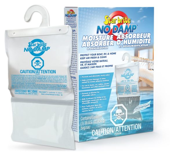 STAR BRITE 085470C NO DAMP HNG DEHUMIDIFIER 14OZ - CA, Granules In Hanging Bag; 16 Ounce Pack; Not Refillable; With Canadian Label
