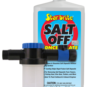 STAR BRITE 094000 Salt Off Concentrate Kit - Ultimate Boat Salt Remover & Marine Engine Flush - 32 OZ. with Applicator - Perfect for Outboard Motor Flush & Washing Salt Deposits Away