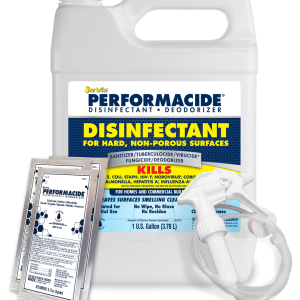 STAR BRITE 102000 PERFORMACIDE Disinfectant - Kills COVID-19 Virus in 30 Seconds - No Rinse, No Wipe, No Residue - Just Add Water - Gallon Kit with 3 Refill Pouches & Sprayer
