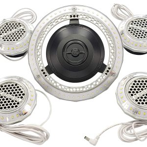 STKR 00194 MPI- Multi- Point Illumination- 7500 Lumen Motion Activated Lighting System for Garage/Attic/Basement/Home/Office, White/Aluminum