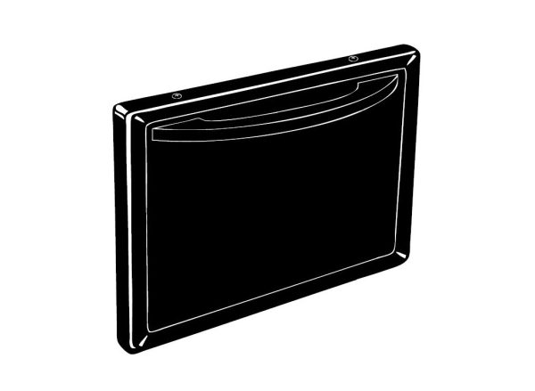SUBURBAN 031448 DOOR OVEN, For Suburban 22 Inch Stove Models SRN3/ SRNA3/ SRS3/ SRSA3 With Serial Number Beginning With 175005668; Stainless