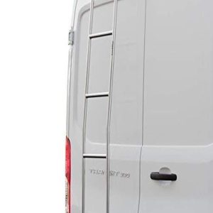 SURCO 093TM Van Ladder | Fits Ford Transit Medium Roof Van 2014-2024 | Made in The USA | Stainless Steel | Electro-Polished Finish | Non-Slip Steps | Easy Install | Hardware Included