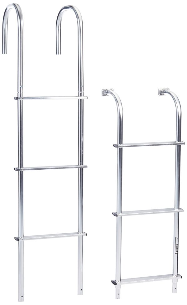 SURCO 502L RV Motorhome Exterior Ladder | Universal | Made in The USA | Light Weight Strong Aluminum | Straight Ladder for Straight Van Contour | Easy Installation