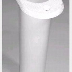 T-H MARINE RH-2FW-DP Rod Holder - Flush Mount - Flat Top Fish White