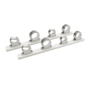 TACO F1627521 4-Rod Hanger w/Poly Rack - Polished Stainless Steel