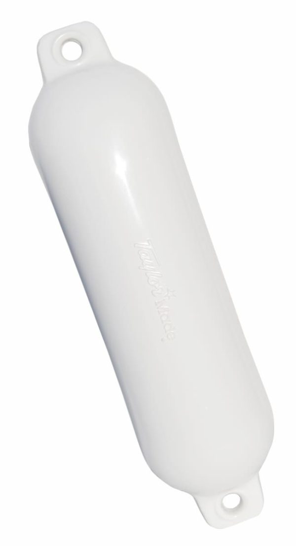 TAYLOR MADE 1028 Products Hull Gard Inflatable Vinyl Boat Fender, 8.5 x 27 inch, White