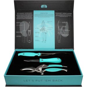 TOADFISH 1011 COASTAL KITCHEN COLLECTION - OYSTER KNIFE, SHRIMP CLEANER & CRAB CUTTER