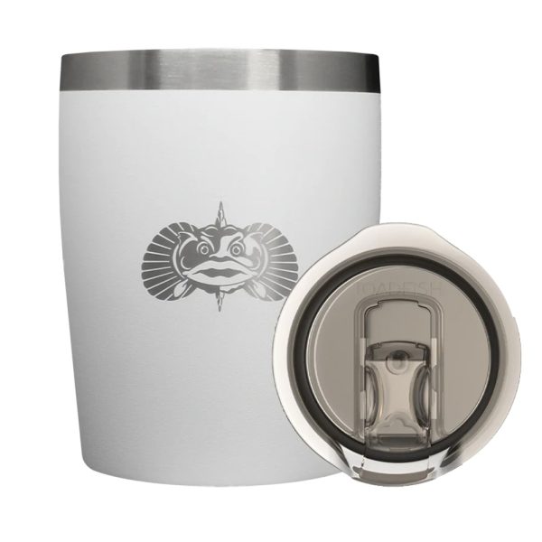 TOADFISH 1076 NON-TIPPING 10OZ ROCKS TUMBLER - WHITE
