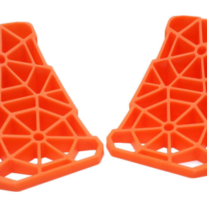 TRI-LYNX 00017 Wheel Chock; Lynx Lil; Orange; Copolymer Polypropylene (Pair)