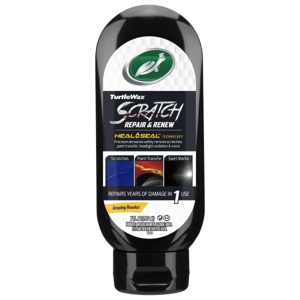 TURTLE WAX 50935 Scratch Repair and Renew, Removes Fine Surface Scratches, Swirls, Paint Transfer, for Vehicles Including Cars, Trucks and Motorcycles, Safe for All Paint Colors, 7 oz