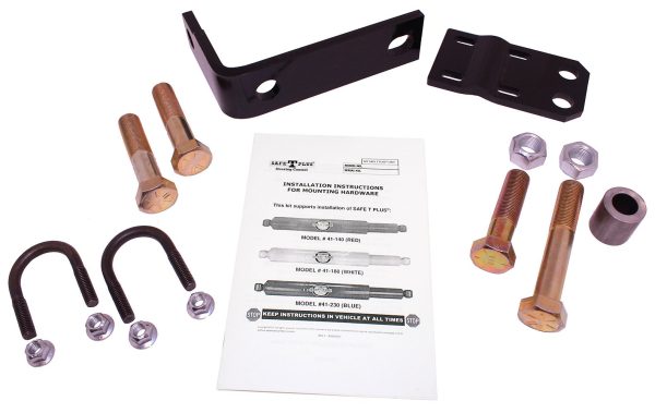 UNITED SAFTY F-143K2 Steering Stabilizer Bracket; With Anchor Bracket/ Tie Rod Bracket/ 3/8 X 1-1/2 Inch U-Bolt Kit