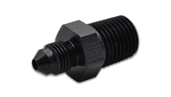 VIBRANT 10293 Power Fitting, Adapter, Straight, Male -4 AN to Male 1/8 in. NPT, Aluminum, Black Anodized, each