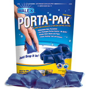 WALEX PPRV10 Porta-Pak Holding Tank Deodorizer Drop-Ins by, Controls Unpleasant Odors Even at Extreme Temperatures, Commercial Strength, Fresh Fragrance, Made In The USA, 10 Treatments