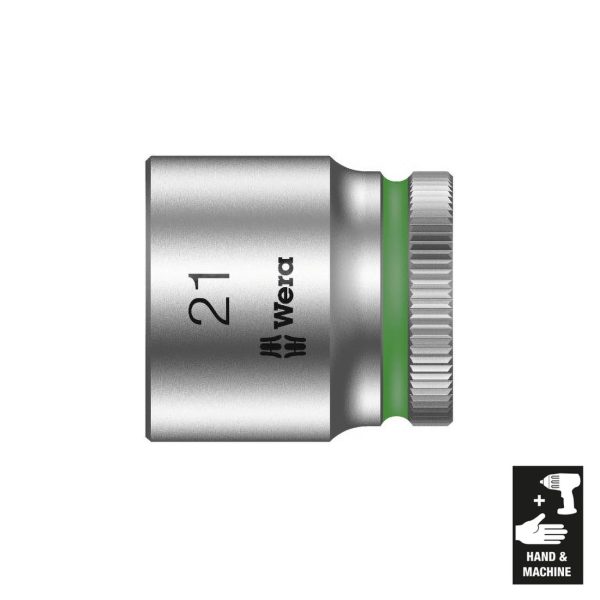WERA 05003566001 Zyklop 3/8 INCH Drive Metric Socket 21mm