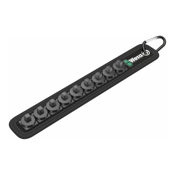 WERA 05003891001 Belt-A (Textile Belt) 9 location for 1/4 INCH Sockets (unloaded)