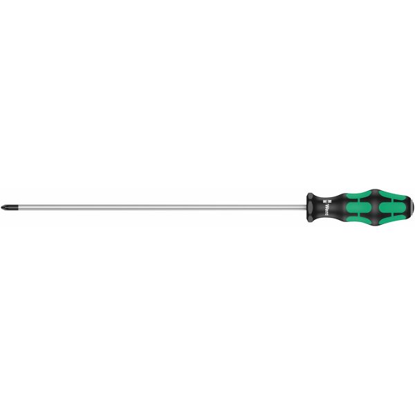 WERA 05009319001 Kraftform Screwdriver: Pozidriv PZ2 x 300mm (Without LaserTip)