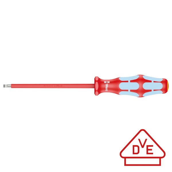 WERA 05022731001 VDE Insulated Stainless Steel Screwdriver: Slotted 4mm