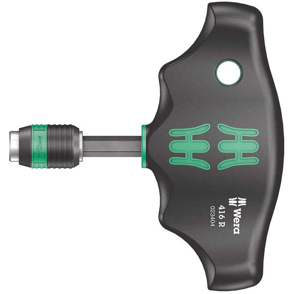 WERA 05023404001 T-Handle 1/4 INCH Bitholding Screwdriver - Rapidaptor