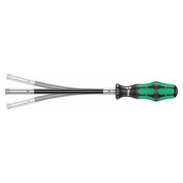 WERA 05028161001 Bitholding Screwdriver Extra Slim with Flexible Shaft - Length 6-7/8 INCH