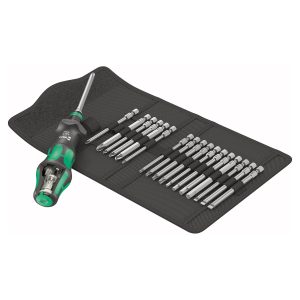 WERA 05057482001 Kompakt Turbo Bit Driver Set - 19 Piece Set