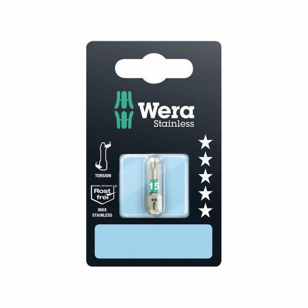 WERA 05073621001 Bit: Stainless Steel Torx TX #15 x 25mm
