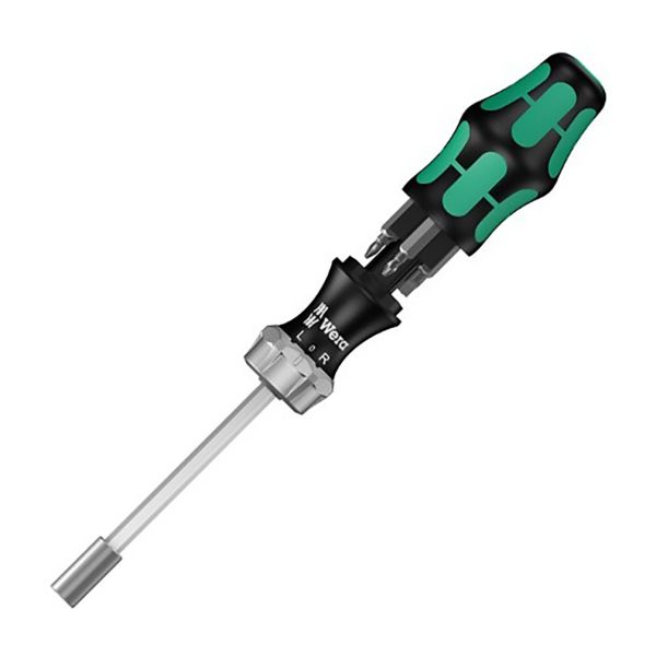 WERA 05073661002 Kraftform Kompakt 27 Ratcheting Screwdriver with Bit Storage